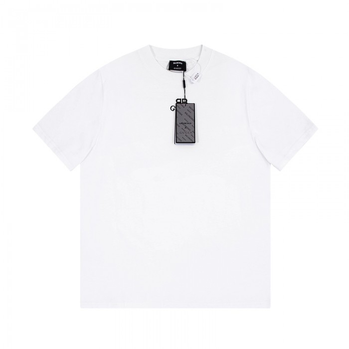 GUCCI X Balenciaga Fashion Casual Summer Short sleeve T-shirt-White-6964664