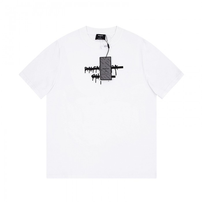 GUCCI X Balenciaga Fashion Casual Summer Short sleeve T-shirt-White-8113418